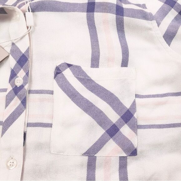 Rails Hunter Indigo Powder Blush Button Up Flannel - Picture 5 of 10